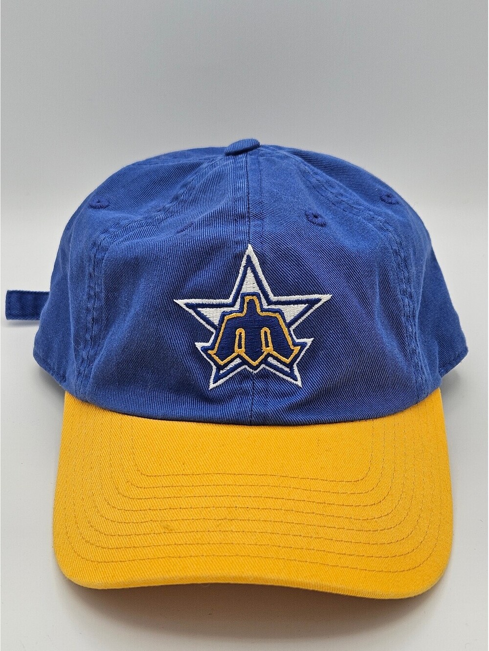 American Needle Blue Cotton Mariners Star Trident Hat OS